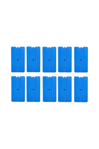 Buz Aküsü Buz Kasedi Ice Box 10nanlu Set 370 Ml X 10, Ankanorm, Mavi Çok Renkli