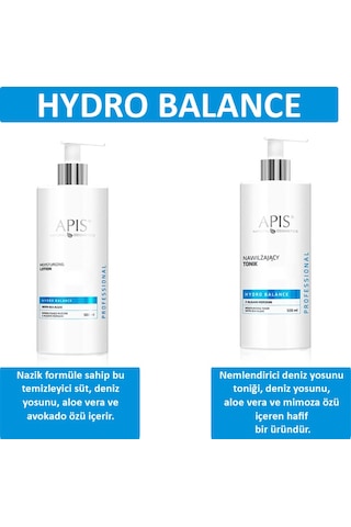 Apis Natural Hydro Balance Nemlendirici Süt 500 ML + Tonik 500 ML Apis Natural Hydro Balance Nemlendirici Süt 500 ML + Tonik 500 ML