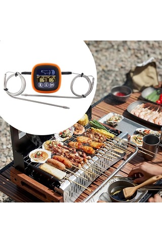 Pazly Termometresi Kanallı Homyl Dijital Çift Barbekü Aksesuarı Co
