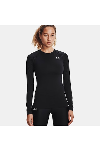 Under Armour Heat Gear Authentics Comp Kadın Siyah Uzun Kollu Antrenman İçliği 1365459
