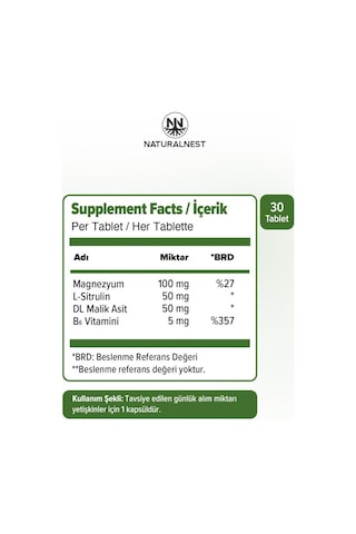 Naturalnest Day & Night Magnesium 30+30 Tablet