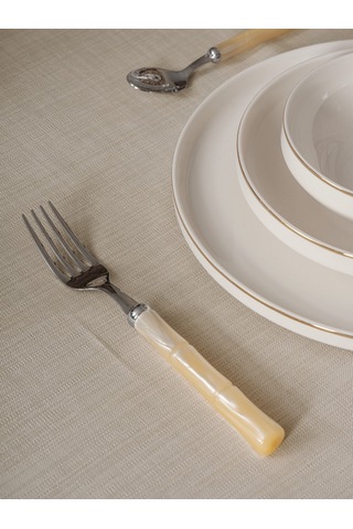 Cotton Box Plain Masa Örtüsü Bej 155x220