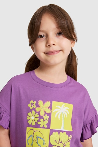 U.S. Polo Assn. Kız Çocuk Menekşe Tişört 50325654-vr037 Menekse