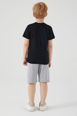 Marvel Erkek Garson Bermuda Takım-Siyah