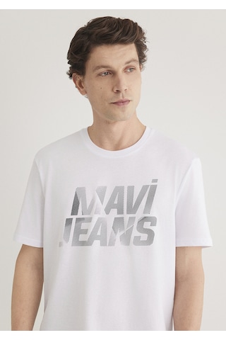 Mavi - Mavi Logo Baskılı Beyaz Tişört 0610260-620 - 535362722 Beyaz