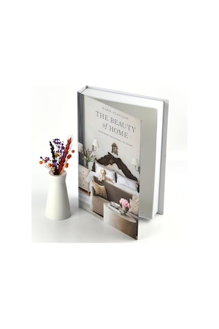 Bak Gel Al Kitap Görünümlü Dekoratif Kutu, İskandinav Tarzı Kitap Şeklinde Saklama Kutusu, Ev Dekorasyonu The Beauty Of Home - Dvdktpkt002