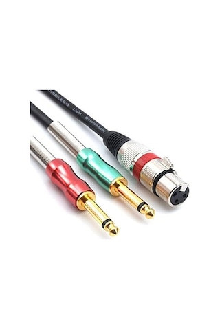 Yka Xlr Dişi 2x6.3 Mm Mono Kablo 2 Metre