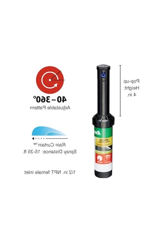 Yağmur Perdesi Nozul Seti, 15'-35' Püskürtme Mesafesi İle Etkili