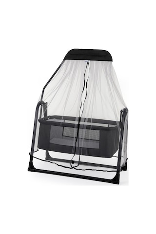 TommyBaby Sude Tüllü Sepet Beşik Sallanabilir Bebek Beşiği Tüllü Beşik