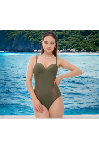 Shopiolog Dikine Tüllü Modelli Mayo