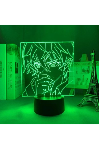 Wj Anime Future Diary Aru Akise Led Lamba Çocuk Odası Dekorasyonu Gece Lambası Doğum Günü Hediyesi Oda Dekoru Masa 3d Lambası Manga Çok Renkli