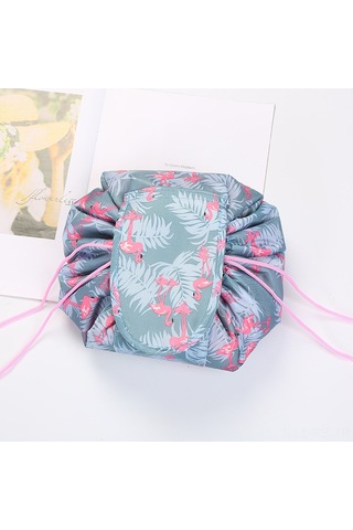 Reedark Çiçek Desenli Fermuarlı Büyük Makyaj Çantası - Seyahat Ve Günlük Kullanım İçin Pratik Organizatör