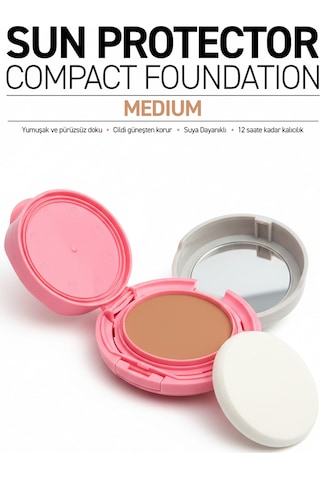 Alix Avien Yüksek Kapatıcı Waterproof Kompakt Fondöten SPF50 Medium
