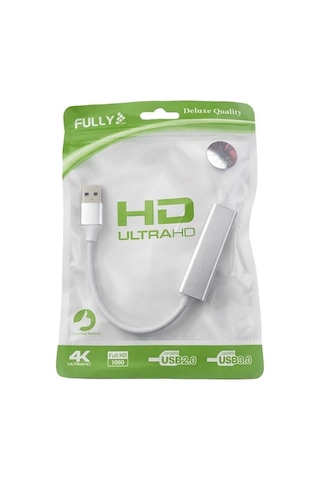 Set Ürünler Fully H-608em Usb 3.0 To Rj45 Gigabit Ethernet Adaptör Çevirici Alüminyum Gövde