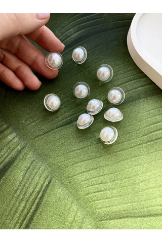 Siberiana 15 Mm İnci Görünümlü Plastik Düğmeler 333506972