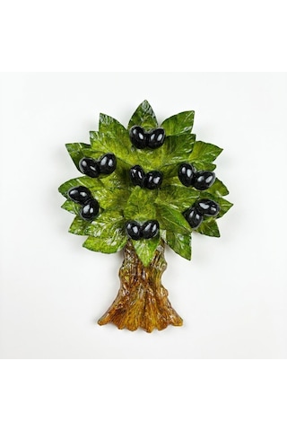 El Yapımı Zeytin Ağacı Duvar Dekoru 14x20 Cm Bereket Temalı Hayat Ağacı Duvar Süsü & Yeni Ev Hediyesi