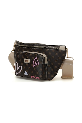 Butigo Mng Kalp Bsk Bl 4pr Kahve Multı Kadın Bel Çantası 000000000101925354 Kahverengi