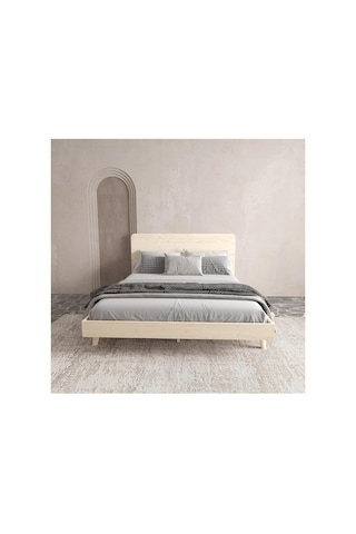 Renazzo Soft Wood Masif Ahşap Karyola Vernik 180x200 Vernik - 180 X 200