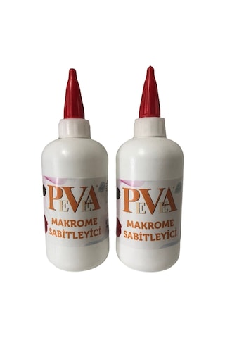 Pevea 2 Adet Makarome Sabitleyici Tutkal, 250 Gr. Yapıştırıcı Makrome Tutkalı Tutkal