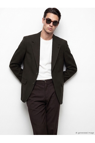 Lcw Busıness Kahverengi Slim Fit Erkek Blazer Ceket
