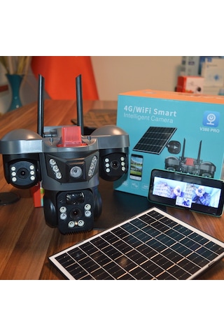 X5tech Rx-66ws 3 Kameralı Solar Wifi Ptz Ip Sesli Akıllı Güvenlik Kamera 3+3+3 Mp