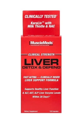 Musclemeds Liver Detox & Defend Asparagus N.a.c Milk Thistle - 120 Caps