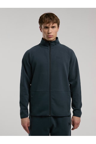 Everlast Ever Relaxed Regular Antrasit Yüksek Yaka Erkek Full Zip Sweatshirt Koyu Gri
