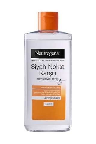 Neutrogena Siyah Nokta Karşıtı Yağsız Temizleyici Tonik 200 ML Neutrogena Siyah Nokta Karşıtı Yağsız Temizleyici Tonik 200 ML