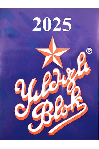 Yıldızlı Blok Delikli Masa Takvimi 2025 1 Adet