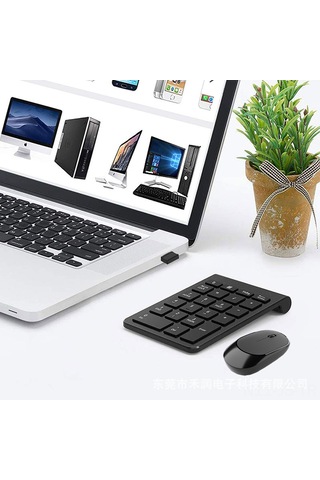 Jeemson 2.4g Kablosuz Dijital Klavye Ve Fare Seti - Sessiz Tip, Estabil Bağlantı, Ev/ofis Kullanıma Uygun