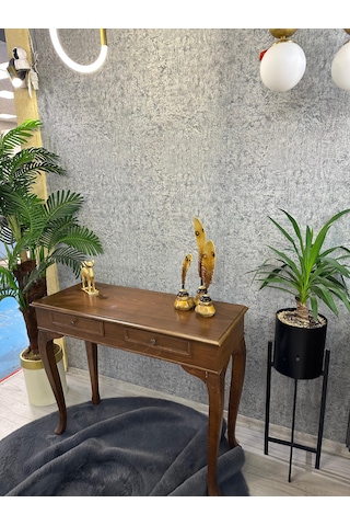 Ahşap Kayın Kaplamalı Dresuar Ceviz