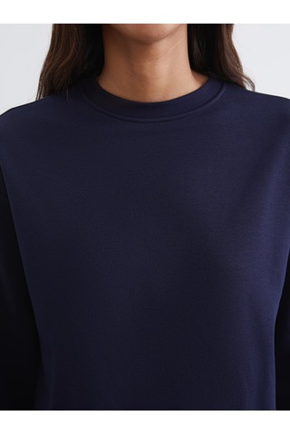 Lcw Vision Lacivert Bisiklet Yaka Kadın Sweatshirt