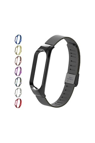 Xiaomi Mi Band 5 Metal Kayış Kordon Kopçalı Milano Loop (313631229)