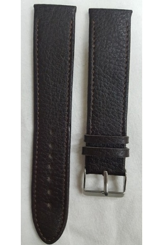 Kahve Floter Deri Saat Kordonu Kayışı 22 Mm