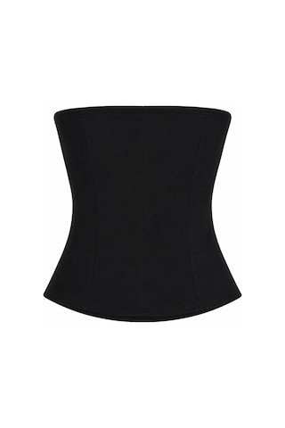 Vadon 1022 Kadın Straplez Fit Kısa Bluz Siyah