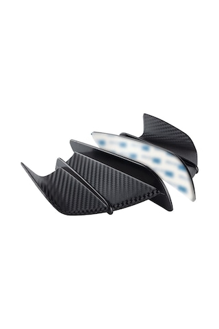 Yaleker Evrensel Abs Motosiklet Kanatçıkları - Siyah Mat Aerodinamik Tasarım Siyah