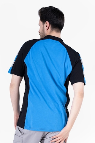 Polo Yaka T-shirt Mavi - Siyah