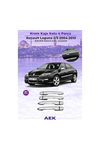 Renault Laguna 2 2004-2010 Araca Özel Krom Kapı Kol A+