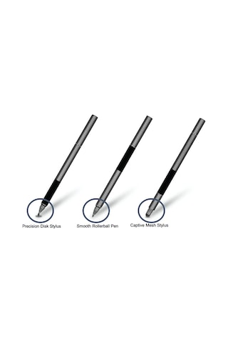 Xindoker Styllo 3'lü Dijital-analog Kalem: Hassas Disk Stylus, Mesh Stylus Ve Rollerball - İpad, İphone, Android, Surface Uyumlu, Pil Gerektirmez