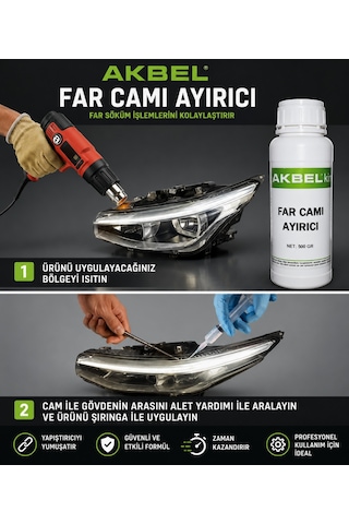 Akbel Far Cam Ayırıcı 500 G