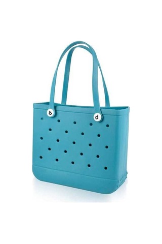 Dancemonkey Su Geçirmez Yıkanabilir Mavi Eva Plaj Çantası - Spor, Seyahat, Alışveriş İçin MAvi