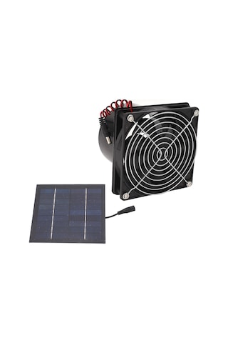 Geeroyoo 50w Güneş Enerjili Portable Vantilatör - Pet Yuvaları, Bahçe, Attik İçin Soğutma Ve Havalandırma - 5-12v, Akü Yok