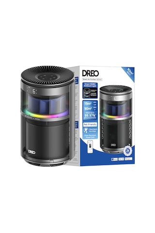 Air Purifier 530as Akıllı Hava Temizleyici, Hepa Filtre, Pm2.5 Lazer Sensör, 18 Db, 90 M², Rgbıc Işık, Pet Care, App Kontrollü Siyah