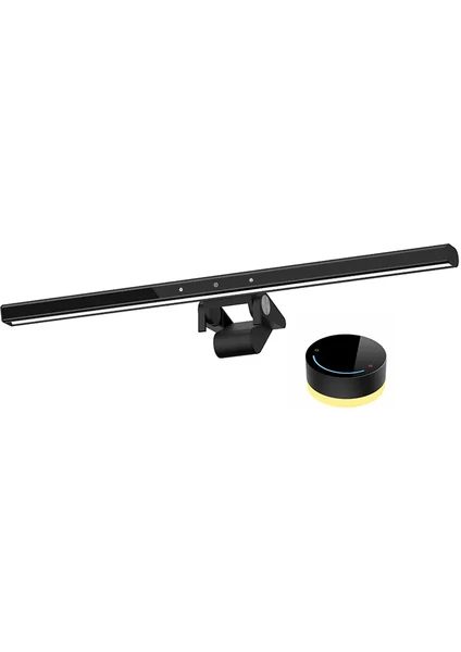 Bilgisayar Monitörü Ekran Işık Çubuğu Led Rgb Siyah Göz Bakımı Kablosuz Uzaktan Kumanda 22-30 İnç