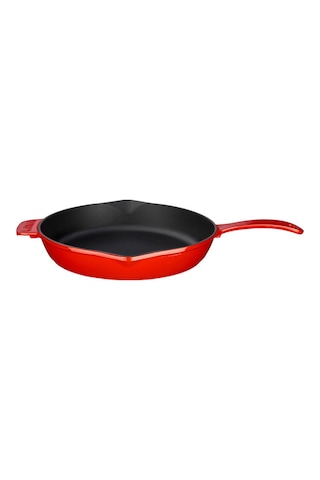 Lava Döküm Kızartma Tavası 28 CM Kırmızı