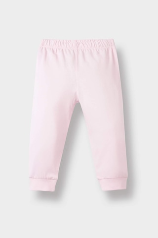 Defacto Kız Bebek Tavşan Baskılı Uzun Kollu Penye 2li Pijama Takımı F2910a525aupn633 Pembe