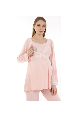 Luvmabelly Myra9700 Hamile Pijama Takımı -pembe-pembe