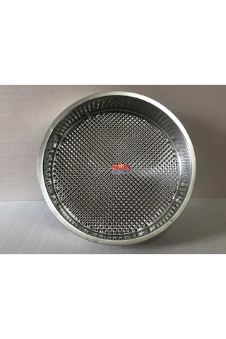 Çiğ Köfte Tepsisi - 3 Numara - Çelik Leğen Motifli - 44 CM