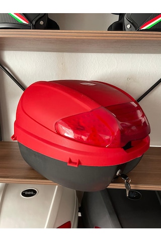 35 Litre Motosiklet Çantası Kırmızı