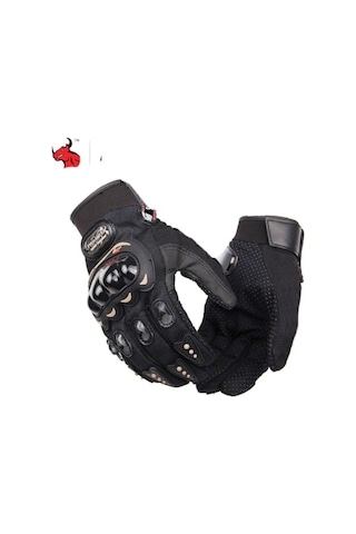Probiker Unisex Siyah Korumalı Motosiklet Eldiveni